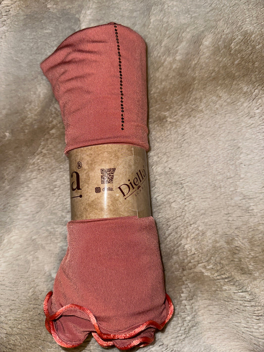 ✨ Hijabs en Jersey Premium à Strass – Rose saumon