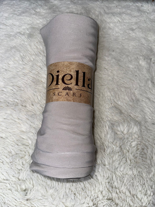 L’Art du Confort : Hijabs en Jersey Premium Gris Clair
