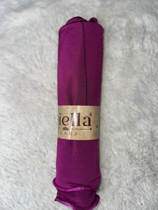 Éclat et Élégance : Le Hijab Jersey Premium à Strass Fushia